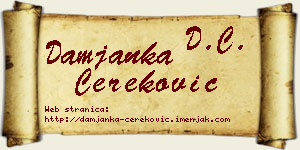 Damjanka Čereković vizit kartica